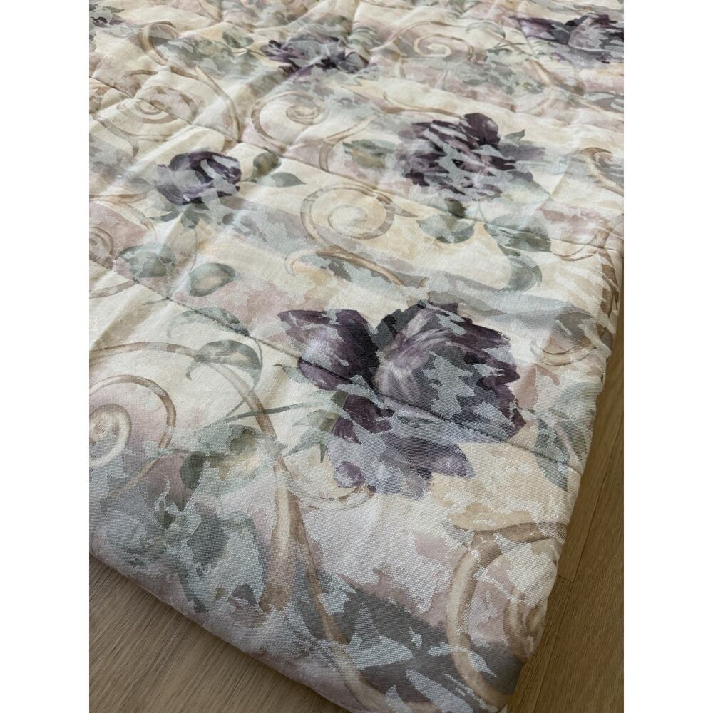 Vintage CROSCILL Chambord Rose Cassis Queen Comforter